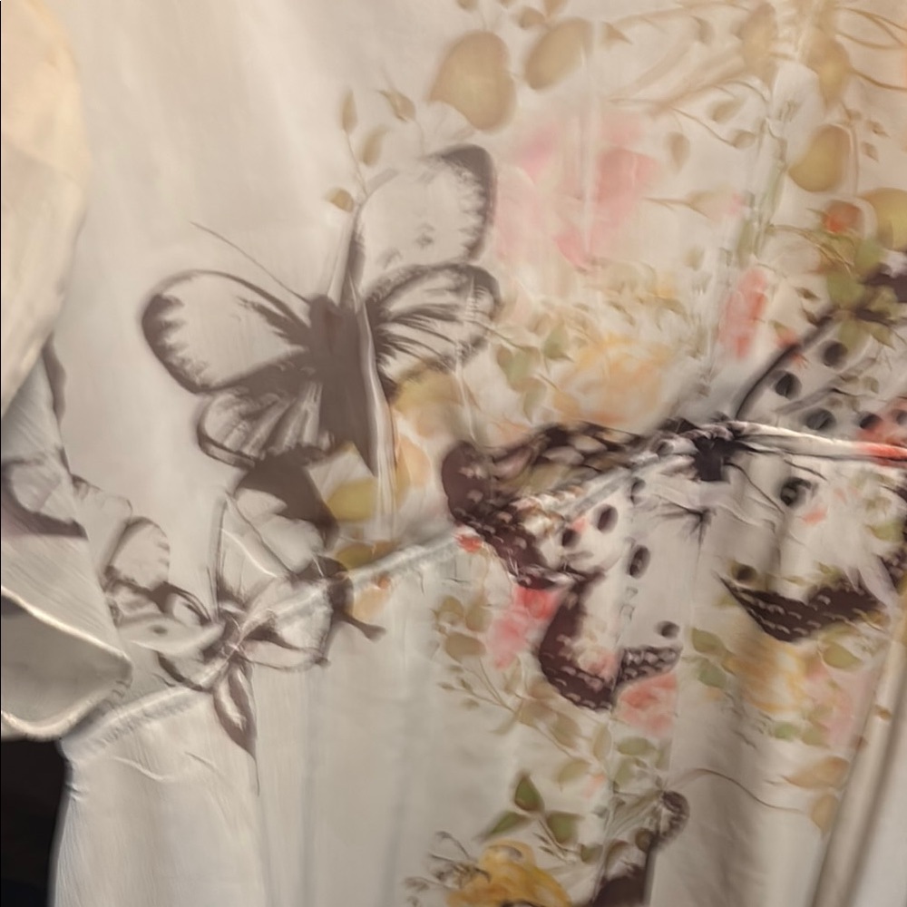 Maurices White and Brown Butterfly Dress - Picture 3 of 3